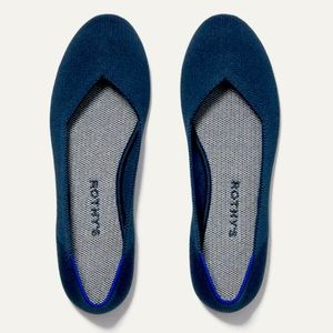 Rothy’s navy “the flat” ballet flats 7.5